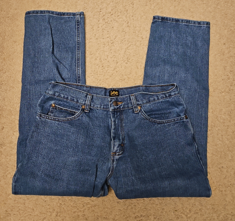 Lee Men's Relaxed Fit Denim Jeans | 34W × 28L